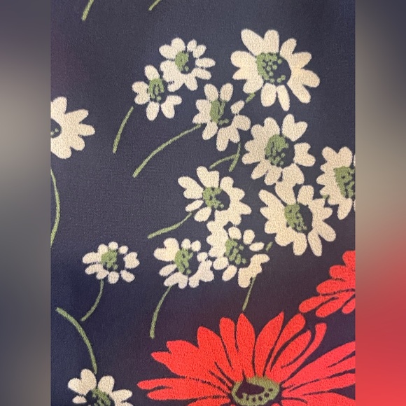 Madewell Peekaboo sleeve midi hillside Daises faux wrap floral flattering dress - Picture 8 of 11